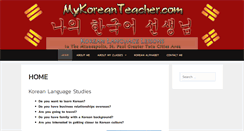 Desktop Screenshot of mykoreanteacher.com