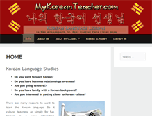 Tablet Screenshot of mykoreanteacher.com